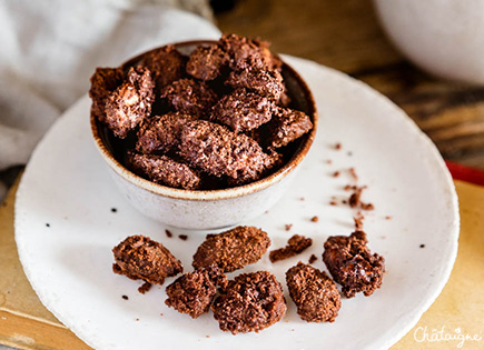 Amandes caramélisées au chocolat [le petit plaisir gourmand]