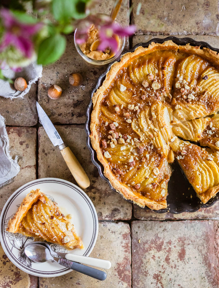 Tarte aux poires et au caramel