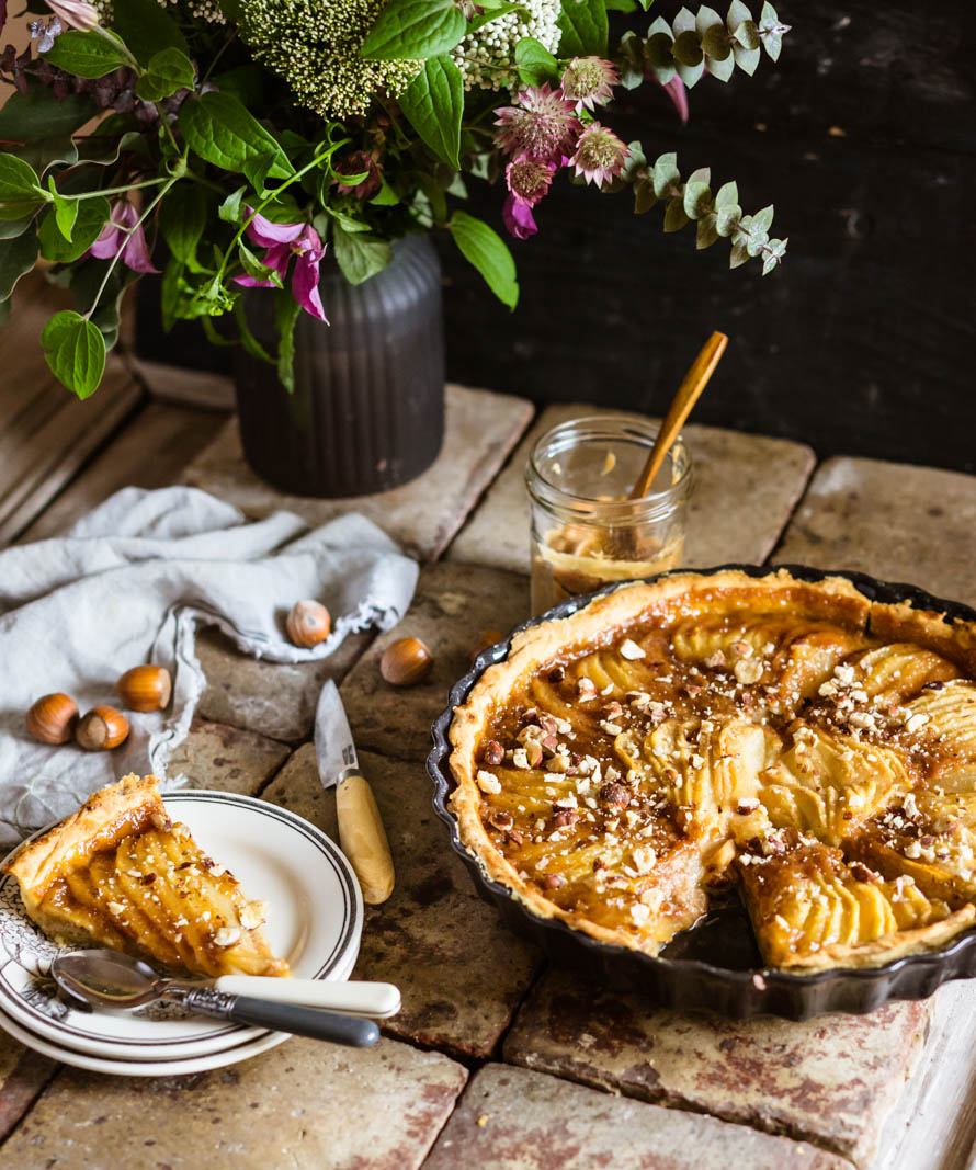 Tarte aux poires et au caramel