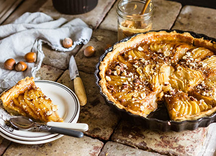 Tarte aux poires et au caramel [bien réconfortante !]