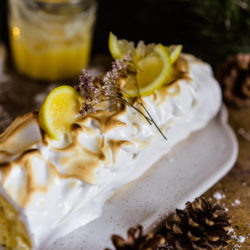 Bûche au citron meringuée [le dessert tout doux pour Noël]