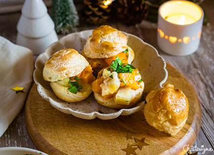 Choux à la courge butternut et fromage à raclette [bien fondant]