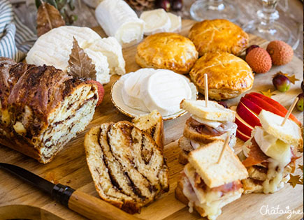 Plateau apéritif autour de fromages de chèvre