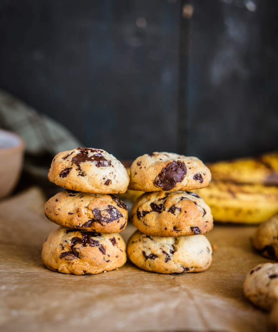 cookies bananes-chocolat