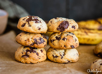 Cookies bananes-chocolat [anti-gaspi et trop bon]