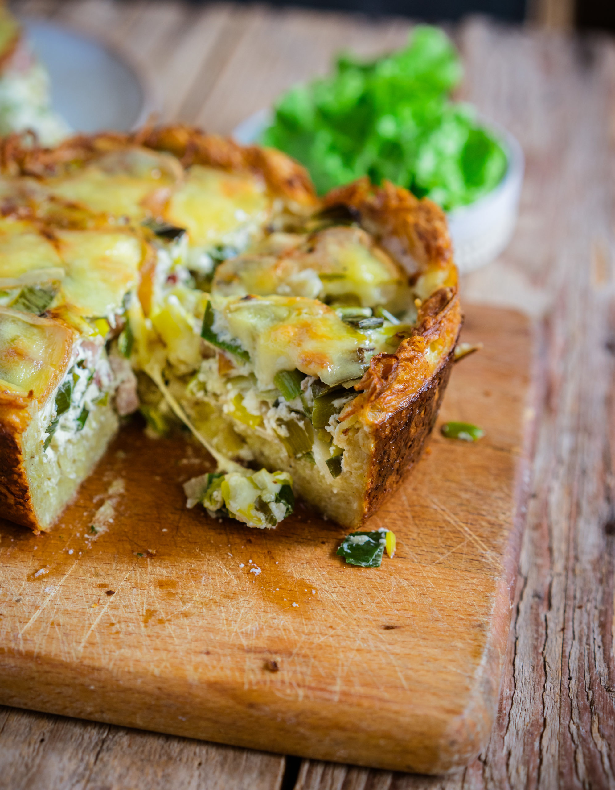 quiche aux poireaux