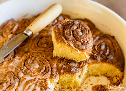 Cinnamon rolls [brioches roulées à la cannelle]