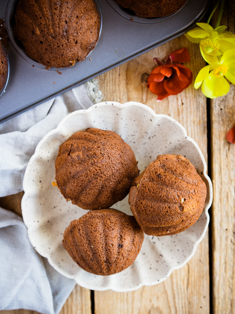 madeleines au chocolat