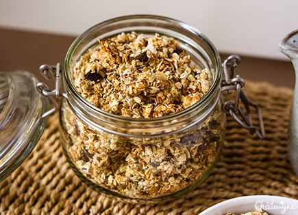 Granola cacahuètes et chocolat [pour un petit-déj gourmand]