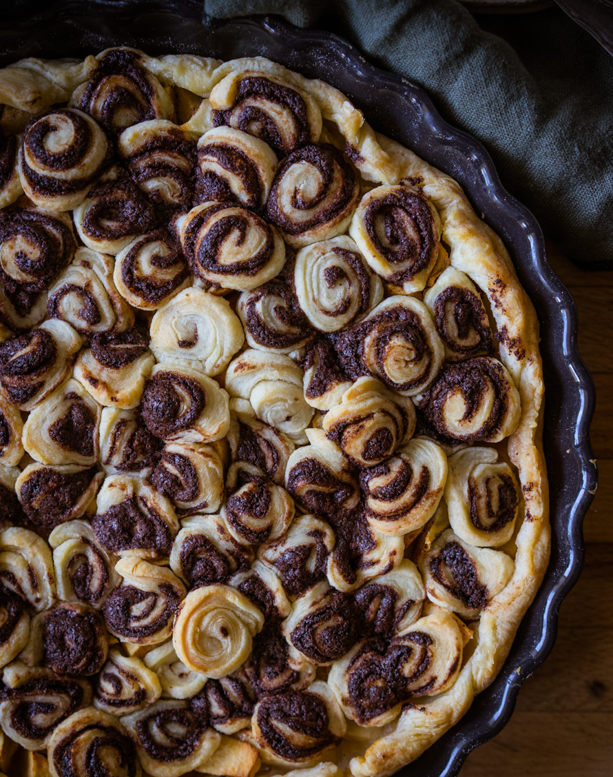 tarte aux pommes et aux poires