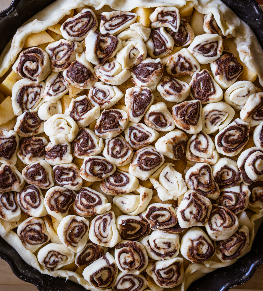 tarte aux pommes et aux poires