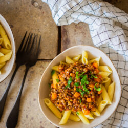 Bolognaise aux lentilles [recette végétarienne]