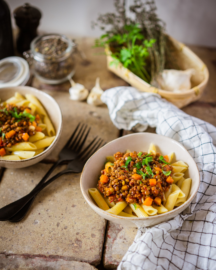 bolognaise aux lentilles