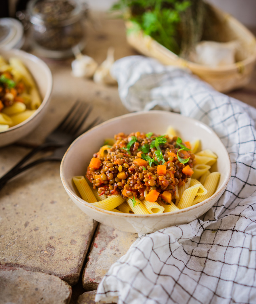 bolognaise aux lentilles