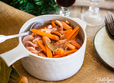 Bourguignon végétarien [et vraiment très bon]