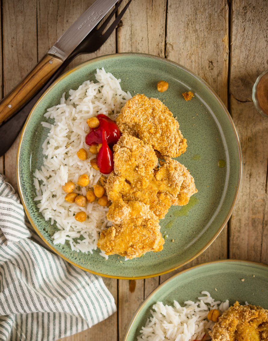 chou-fleur pané rôti