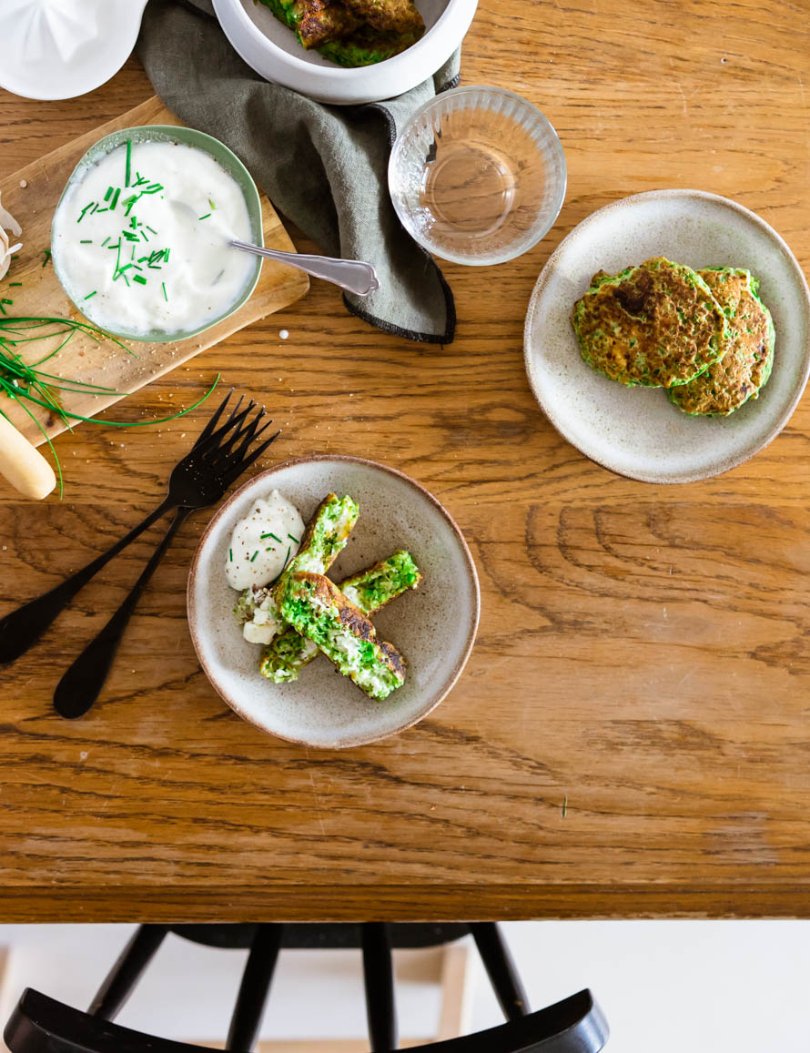 croquettes aux petits pois