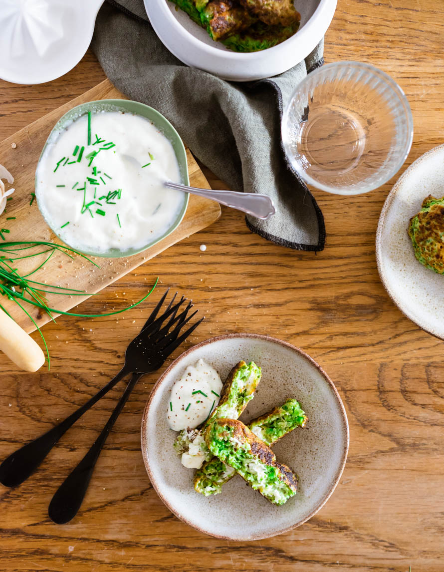 croquettes aux petits pois