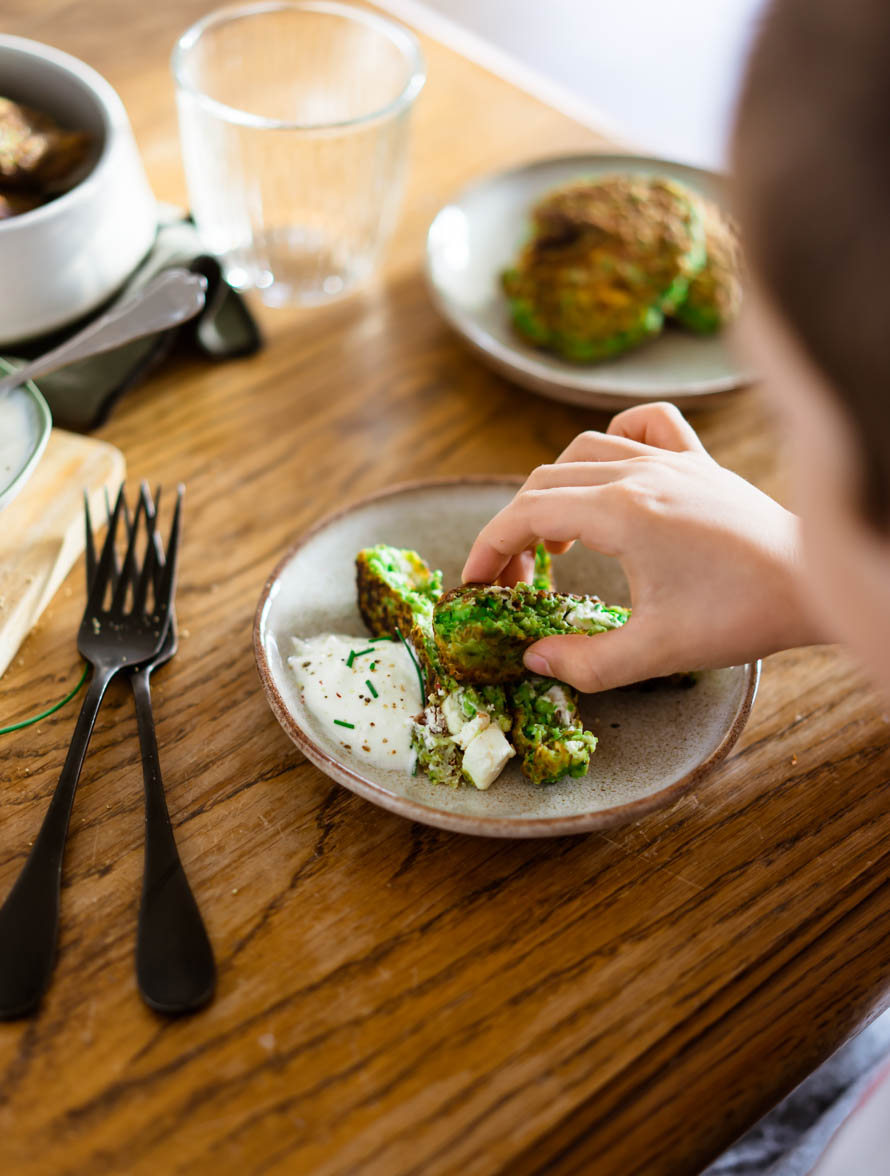 croquettes aux petits pois