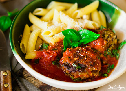 Boulettes d’aubergines alla parmigiana [bien trop délicieuses]