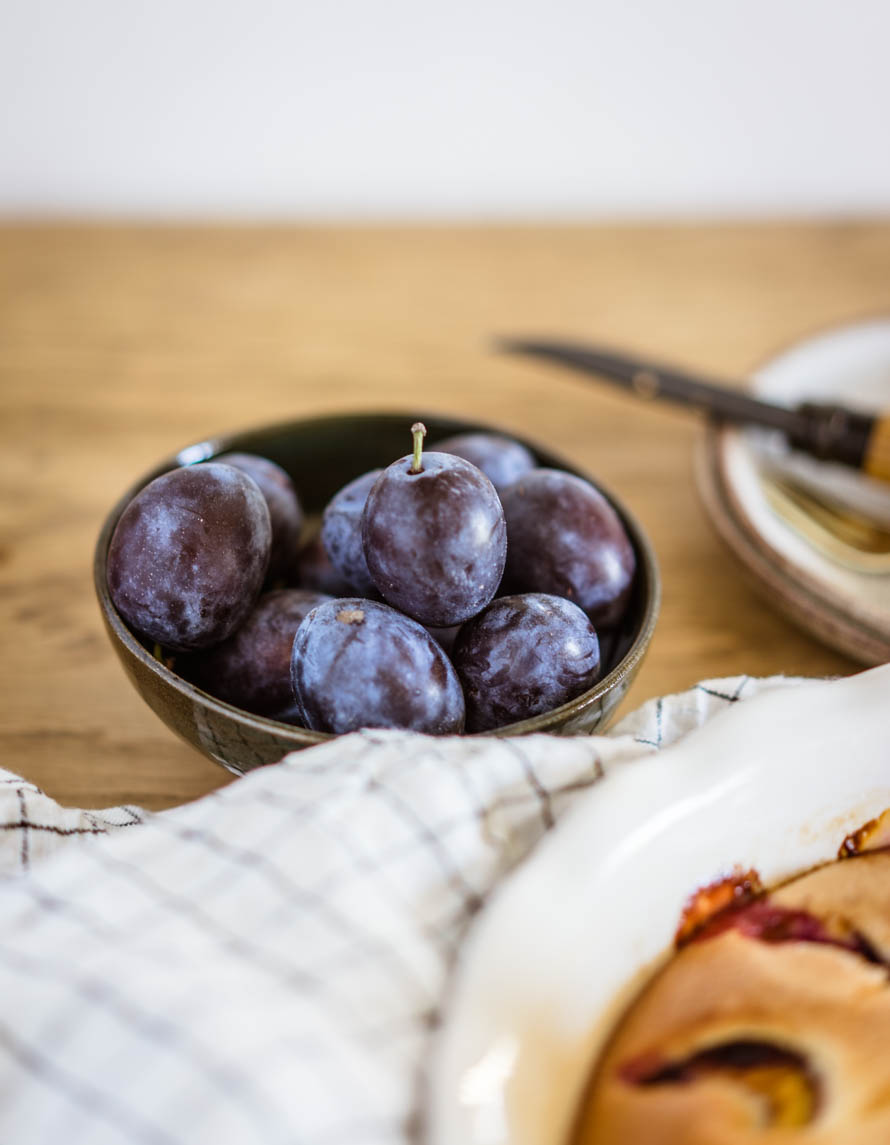 Gâteau moelleux aux prunes