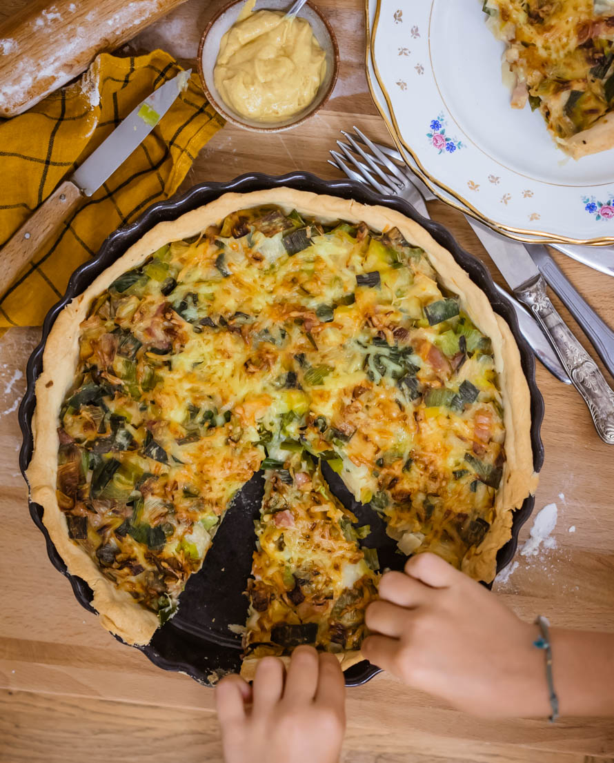 tarte aux poireaux