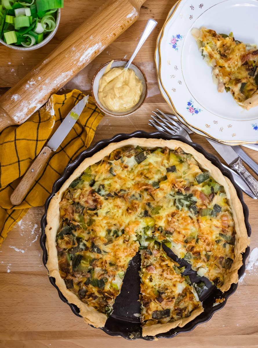 tarte aux poireaux