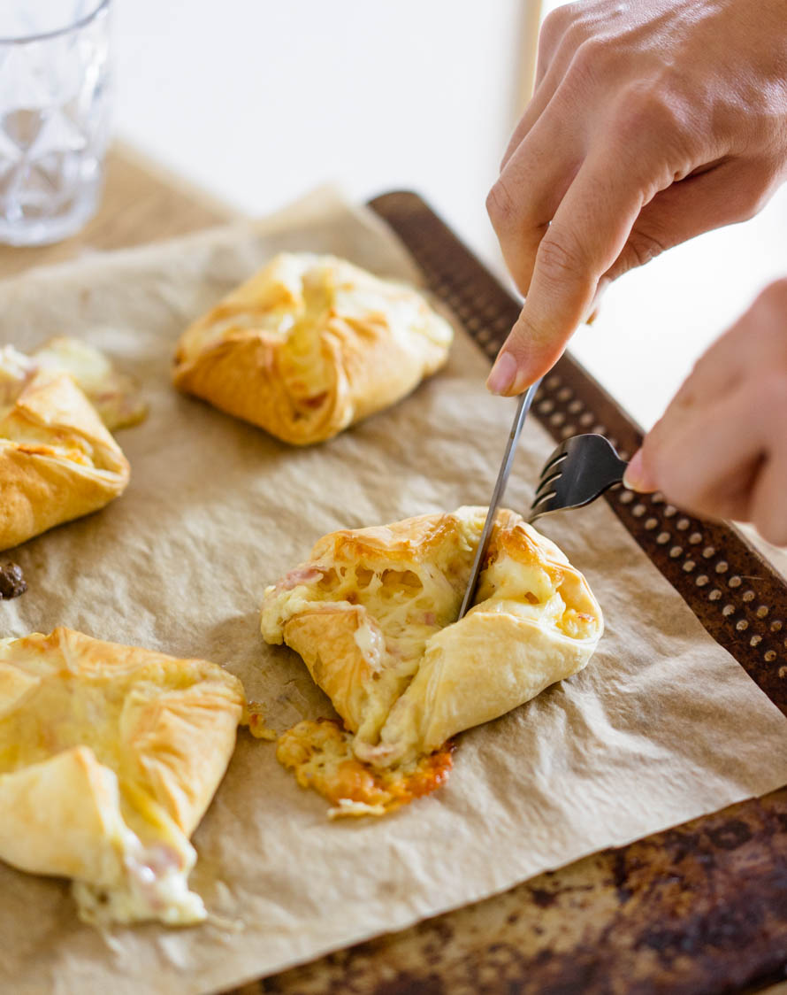 Feuilletés jambon-fromage