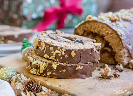 Bûche tout chocolat [parce qu’il n’y a pas de Noël sans chocolat]