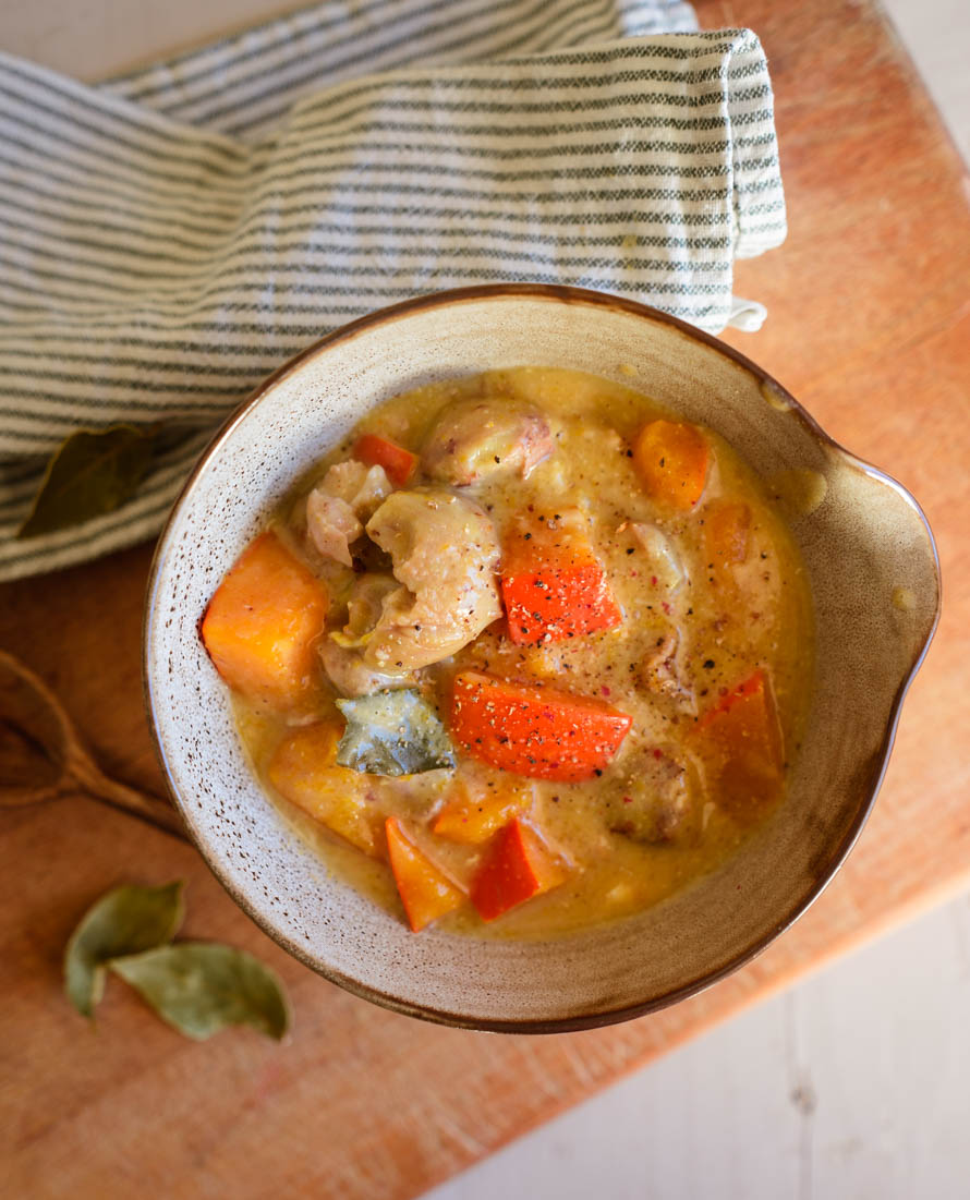 blanquette de dinde au potimarron blanquette de dinde au potimarron