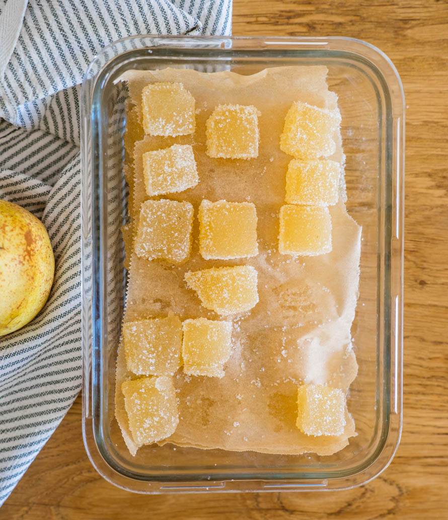 pâtes de fruits à la poire pâtes de fruits à la poire