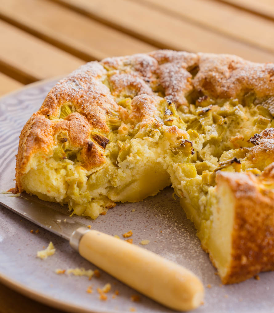 Gâteau à la rhubarbe