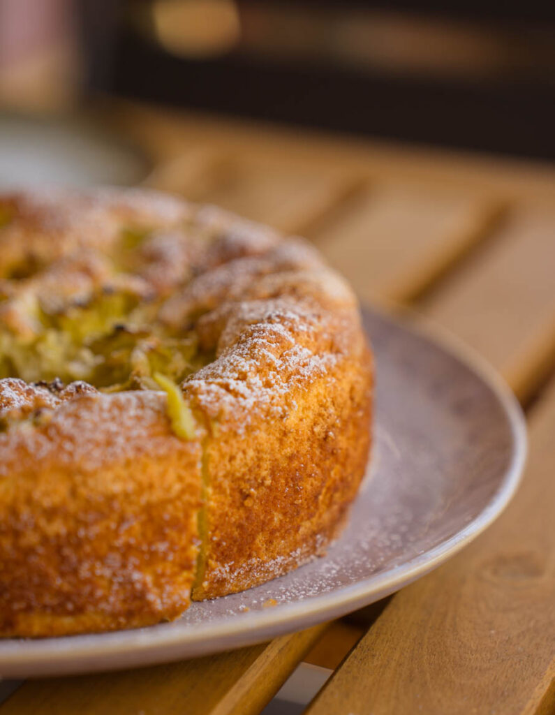 Gâteau à la rhubarbe