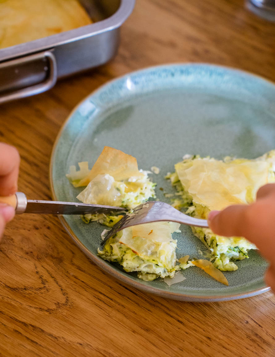 Feuilleté grec aux courgettes Feuilleté grec aux courgettes