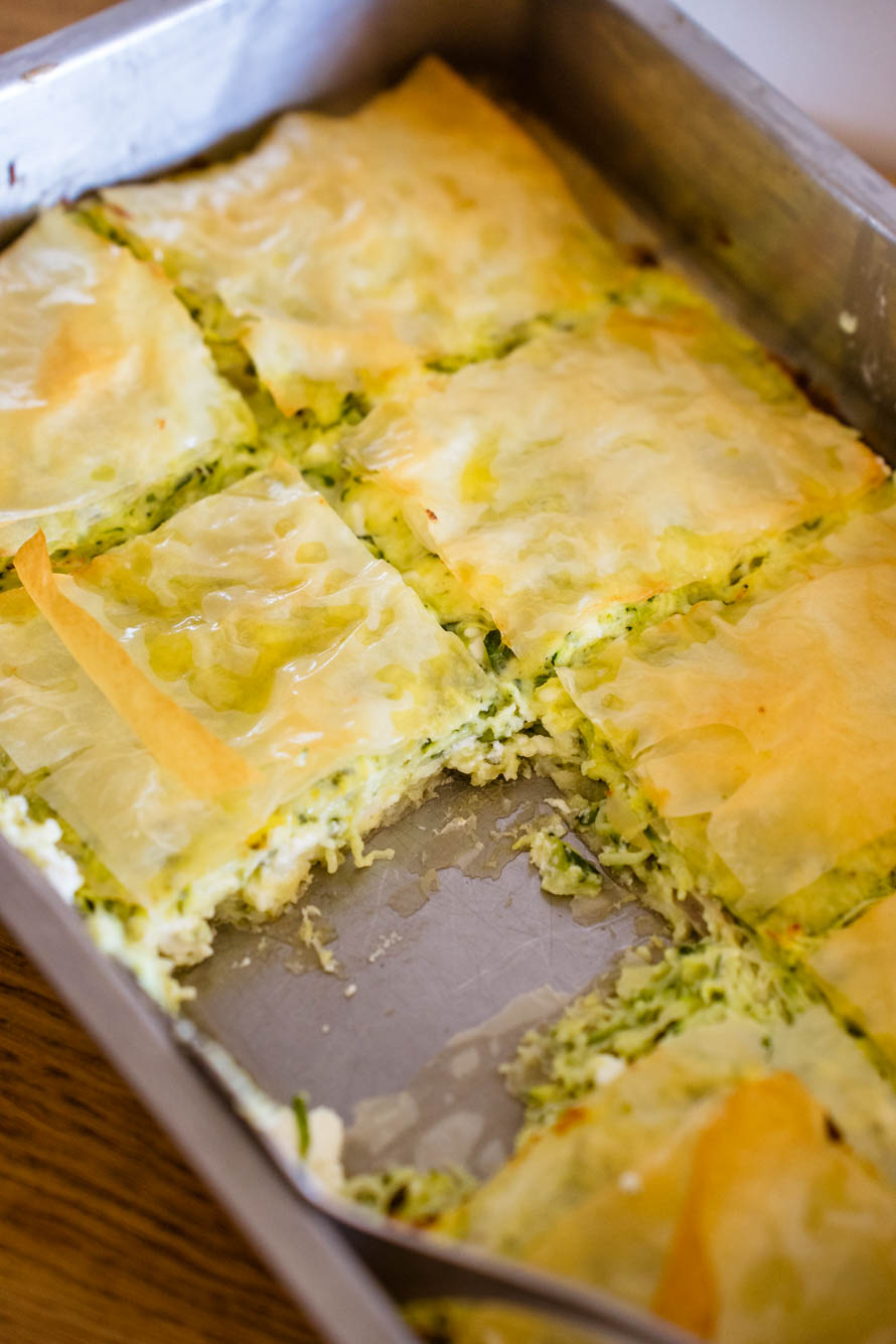Feuilleté grec aux courgettes Feuilleté grec aux courgettes