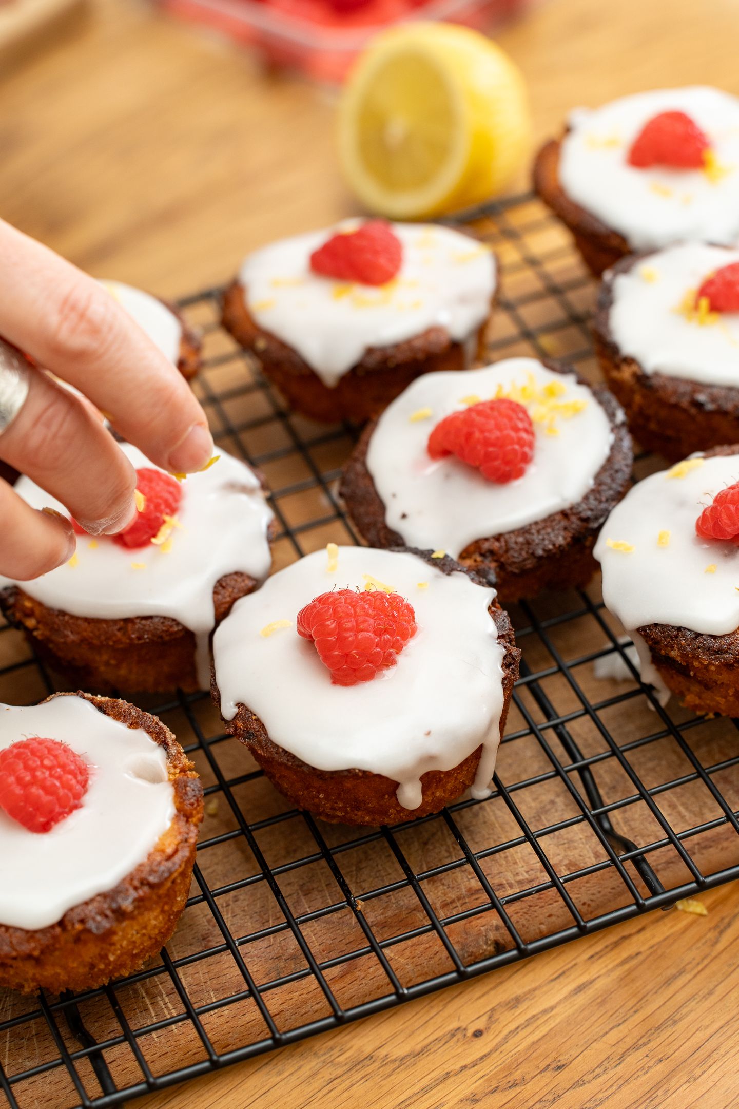 Muffins citron - framboises
