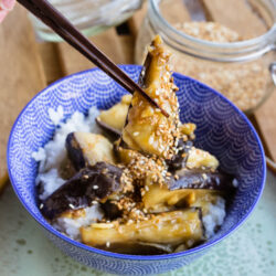 Aubergines à la japonaise