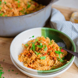 Riz épicé aux poivrons