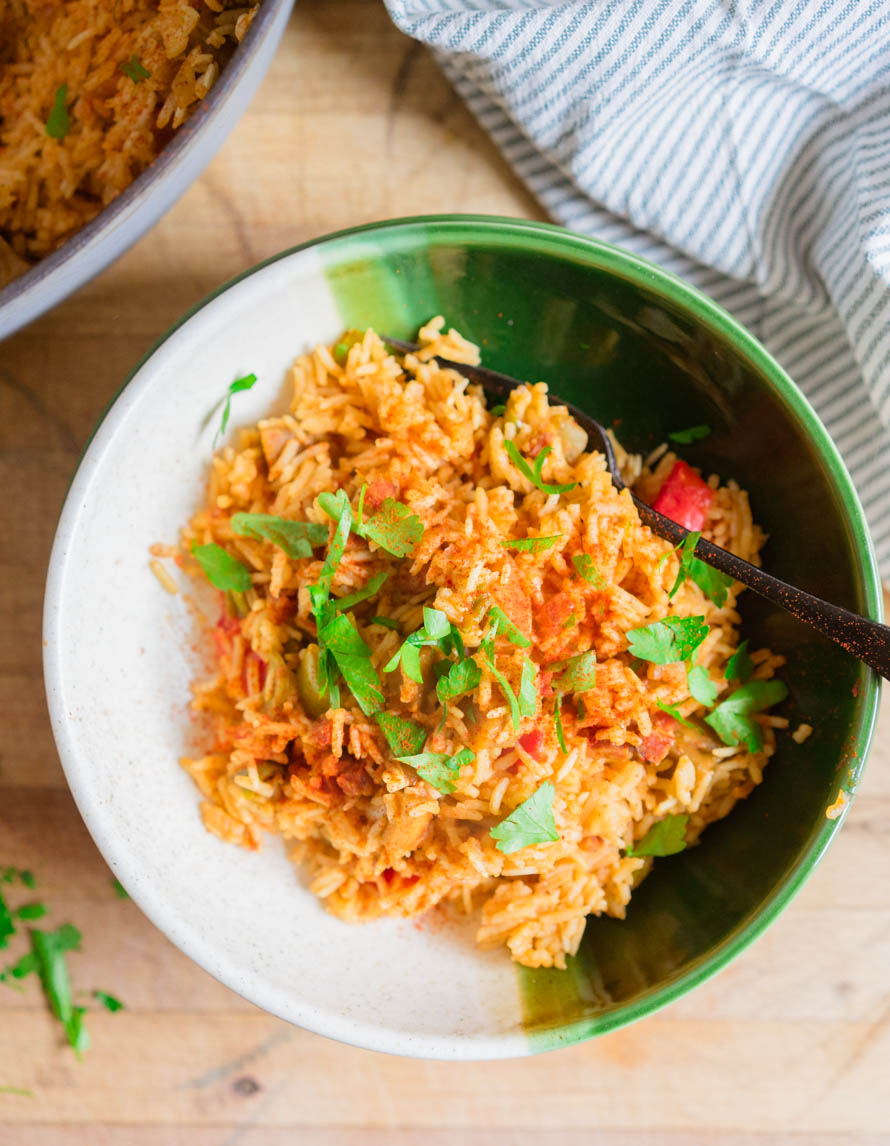 Riz épicé aux poivrons